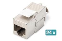 Digitus Patchpaneel 483 mm (19) CAT 6A Zwart Ingericht - thumbnail
