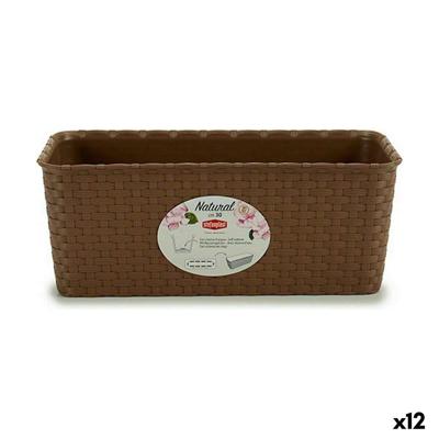 Plantenbak Stefanplast Bruin PVC 13 x 11 x 28,5 cm 29 x 11 x 12,5 cm (12 Stuks)