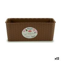 Plantenbak Stefanplast Bruin PVC 13 x 11 x 28,5 cm (12 Stuks) - thumbnail