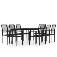 9-delige Tuinset zwart - thumbnail