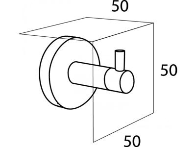 Haak Groot Tiger Boston RVS Glans