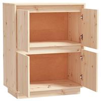 Dressoir 60x34x75 cm massief grenenhout - thumbnail