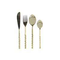 Bestek DKD Home Decor Gouden Roestvrij staal 4,5 x 1,5 x 21 cm 16 Onderdelen - thumbnail