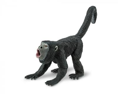 Safari wilde dieren Brulaap junior 10,5 cm zwart