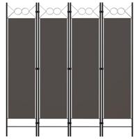 Kamerscherm met 4 panelen 160x180 cm antraciet - thumbnail