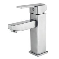 Dagda RVS Wastafelmengkraan Vierkant Aqua Splash - thumbnail
