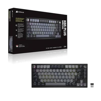 Draadloos mechanisch gamingtoetsenbord - CORSAIR - K65 PLUS WIRELESS - Zwart en grijs