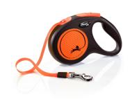 Flexi rollijn new classic neon tape zwart / oranje - thumbnail