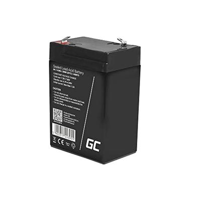 Green Cell AGM Battery Lead Acid VRLA - 6V - 4Ah Loodaccu 6 V 4 Ah Loodvlies (AGM) (b x h x d) 70 x 107 x 47 mm Kabelschoen 4.8 mm Cyclusbestendig,