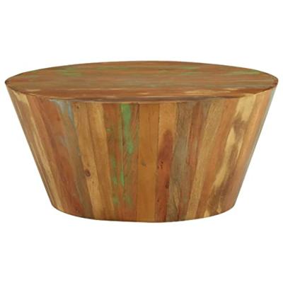 VidaXL Salontafel ø65x31 cm massief gerecycled hout