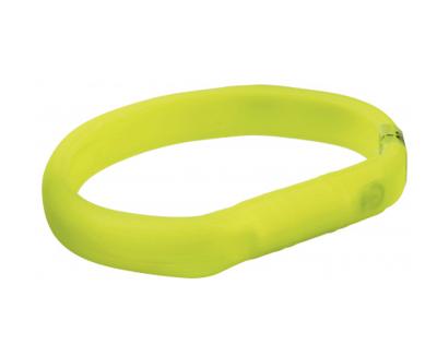 TRIXIE HALSBAND HOND FLASH LICHTHALSBAND USB SILICONE GROEN 70X1,8 CM 2 ST
