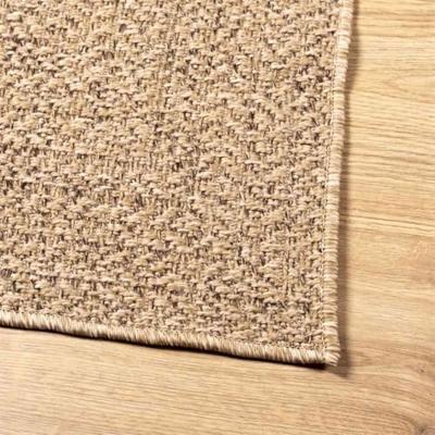 Vloerkleed ZIZUR beige binnen en buiten 120x170 cm jute look - thumbnail