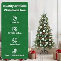 VidaXL Kunstmatige inklapbare kerstboom groen 120 cm pe en pvc - thumbnail
