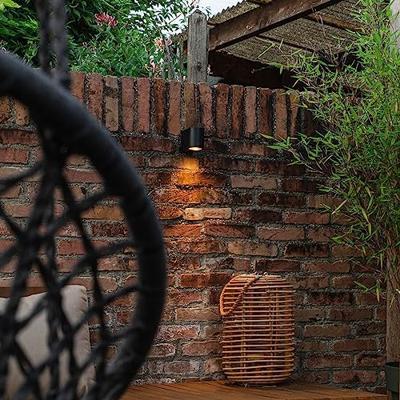 QAZQA Moderne buiten wandlamp zwart kunststof ovaal - Baleno