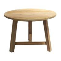 Teak tafel wood D70xH50cm Van der Leeden - Van der leeden - thumbnail