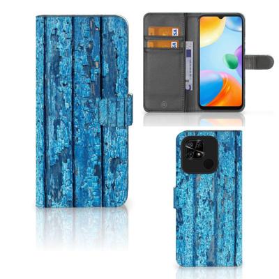 Xiaomi Redmi 10C | Book Style Case | Wood Blue Xiaomi Redmi 10C | Book Style Case | Wood Blue