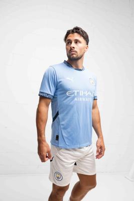 Manchester City Thuis Shirt Senior 2024/2025 - Maat M - Kleur: WitBlauw | Soccerfanshop