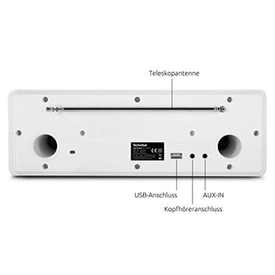 TechniSat Digitradio 370 CD BT DAB radio Wit - thumbnail