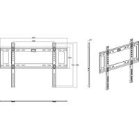 SpeaKa Professional Wall StaRR TV-beugel Geïntegreerde waterpas, Geringe wandafstand 81,3 cm (32) - 152,4 cm (60) Vast - thumbnail