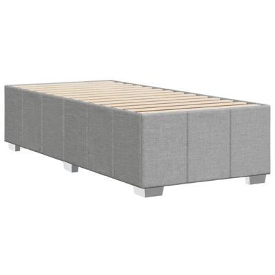 Bedframe zonder matras 90x200 cm stof lichtgrijs