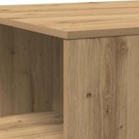 Salontafel 90x67x33 cm bewerkt hout artisanaal eikenkleurig - thumbnail