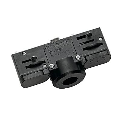 Eutrac 145990 230V-railsysteemcomponenten Railadapter SLV Zwart