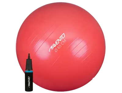 Avento Fitnessbal 65 Cm Pvc Roze 2-delig