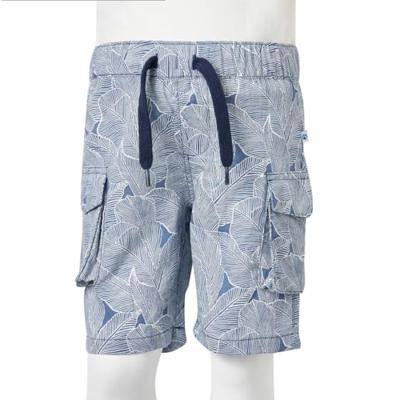 Kindershorts met trekkoord 116 donkerblauw - thumbnail