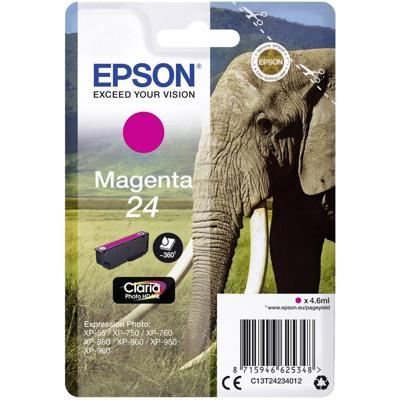 Epson Singlepack Magenta 24 Claria Photo HD inkt