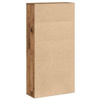 Boekenkast 60x24x120 cm bewerkt hout oud houtkleurig - thumbnail