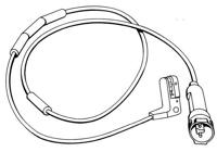 Waarschuwingscontact, remvoering-/blokslijtage 39522 - thumbnail