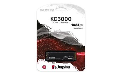 Kingston KC3000 1 TB M.2 SSD harde schijf PCIe NVMe 4.0 x4 SKC3000S/1024G