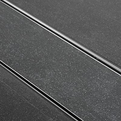 Easy Drain Tegeldrain tegelgoot met zijuitloop 9.8x100cm 50mm RVS edt1000