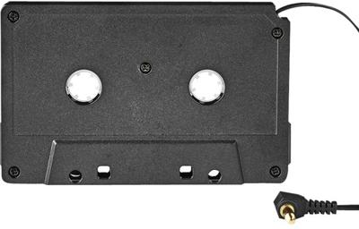 Cassette-adapter | 3,5 mm Mannelijk | Zwart