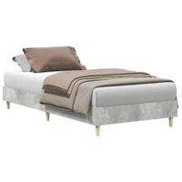 Bedframe zonder matras 100x200 cm spaanplaat betongrijs - thumbnail
