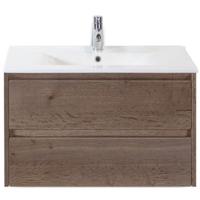 Dante Badmeubelset 80 cm - Tabacco - Keramische Wastafel Wit Enjoy - thumbnail