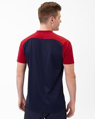 JAKO 6324 Polo Iconic - Marine/Chillrood - 4XL