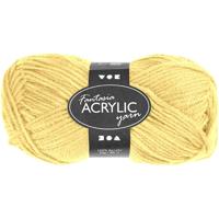 Creativ Company Acrylgaren, lichtgeel, 50gr, 80m - thumbnail