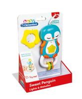 Clementoni baby pinguïn rammelaar + licht en geluid - thumbnail