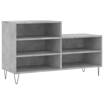 VidaXL Schoenenkast 102x36x60 cm bewerkt hout betongrijs