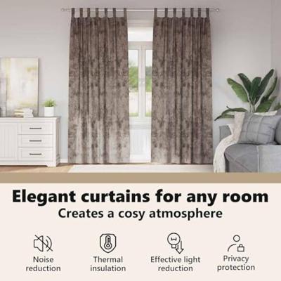 VidaXL Velvet gordijnen 2 pcs cappuccino 245 x 140 cm fluweel VidaXL Velvet gordijnen 2 pcs cappuccino 245 x 140 cm fluweel