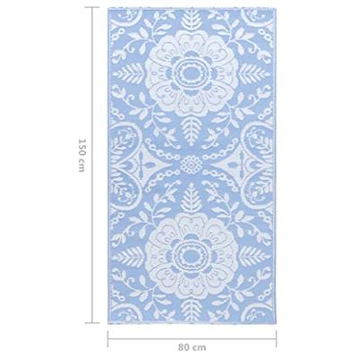 Buitenkleed 80x150 cm PP babyblauw