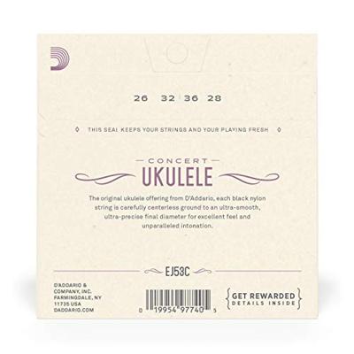 D&apos;Addario EJ53C Pro Arte Rectified snaren voor concert ukulele