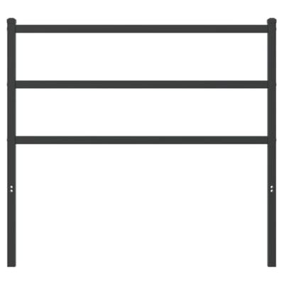 Hoofdbord 107 cm metaal zwart