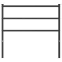 Hoofdbord 107 cm metaal zwart - thumbnail