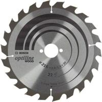 Bosch Accessoires Cirkelzaagblad Opt Wood 216X30X2.6/1.6X22T - 2608838410 - thumbnail