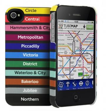 Cygnett TFL Night Lines PC-hoesje met Rubberised Paint voor iPhone 4S met Screen Protector