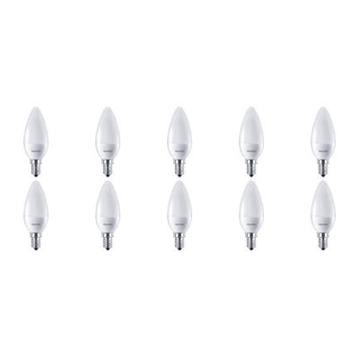PHILIPS - LED Lamp 10 Pack - CorePro Candle 827 B38 FR - E14 Fitting - 7W - Warm Wit 2700K | Vervangt 60W