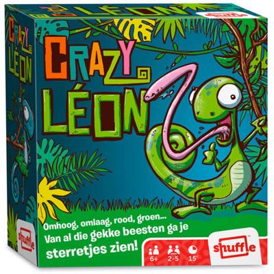Shuffle kaartspel Crazy Leon junior karton 55 kaarten