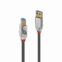 LINDY 36661 1m USB 3.0 type A aan B-kabel, Cromo Line antraciet - thumbnail
